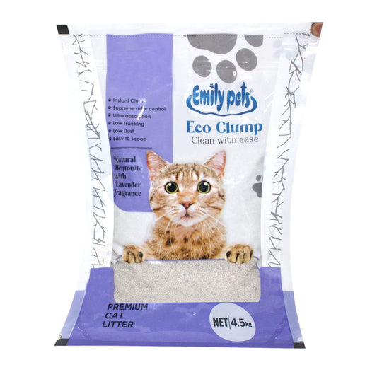 Emily Pets Fresh Scented Bentonite Cat Litter Levender 4.5kg