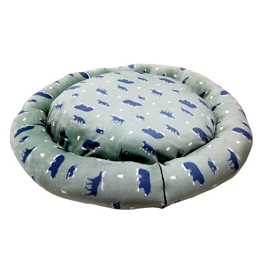 cature Care by Nature Dog Cat Pet Bed Washable Polyfill Removable Round Shape Anti-Slip Donut Bed for Dog Cats and Rabbit Large Black…