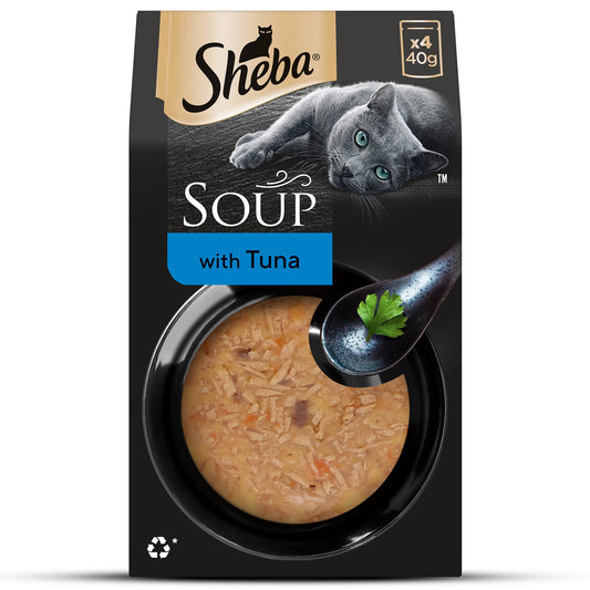 Sheba Soup With Tuna Wet Food For Cat - 40 gm x 4 pcs