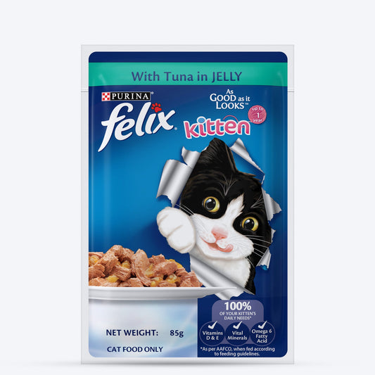 Purina Felix With Tuna In Jelly Kitten Wet Food - 85 g