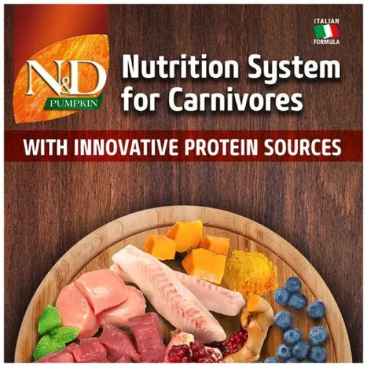 Farmina N&D Pumpkin Lamb & Blueberry Grain Free Medium & Maxi Breed Adult Dry Dog Food