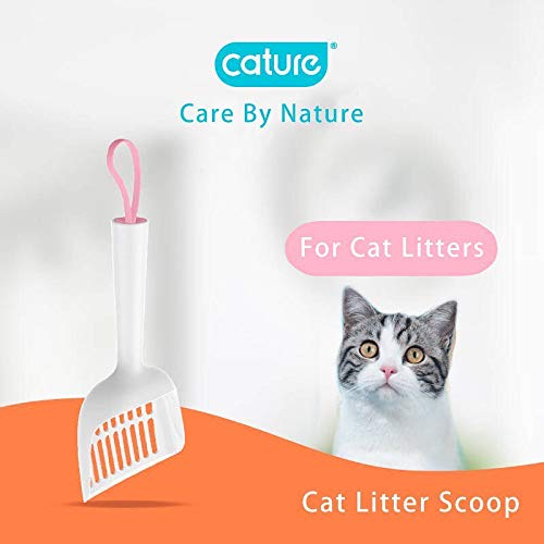 Cature Care by Nature Cat Litter Scoop, Sturdy and Easy to Clean Suitable for All Cat Litter Types White