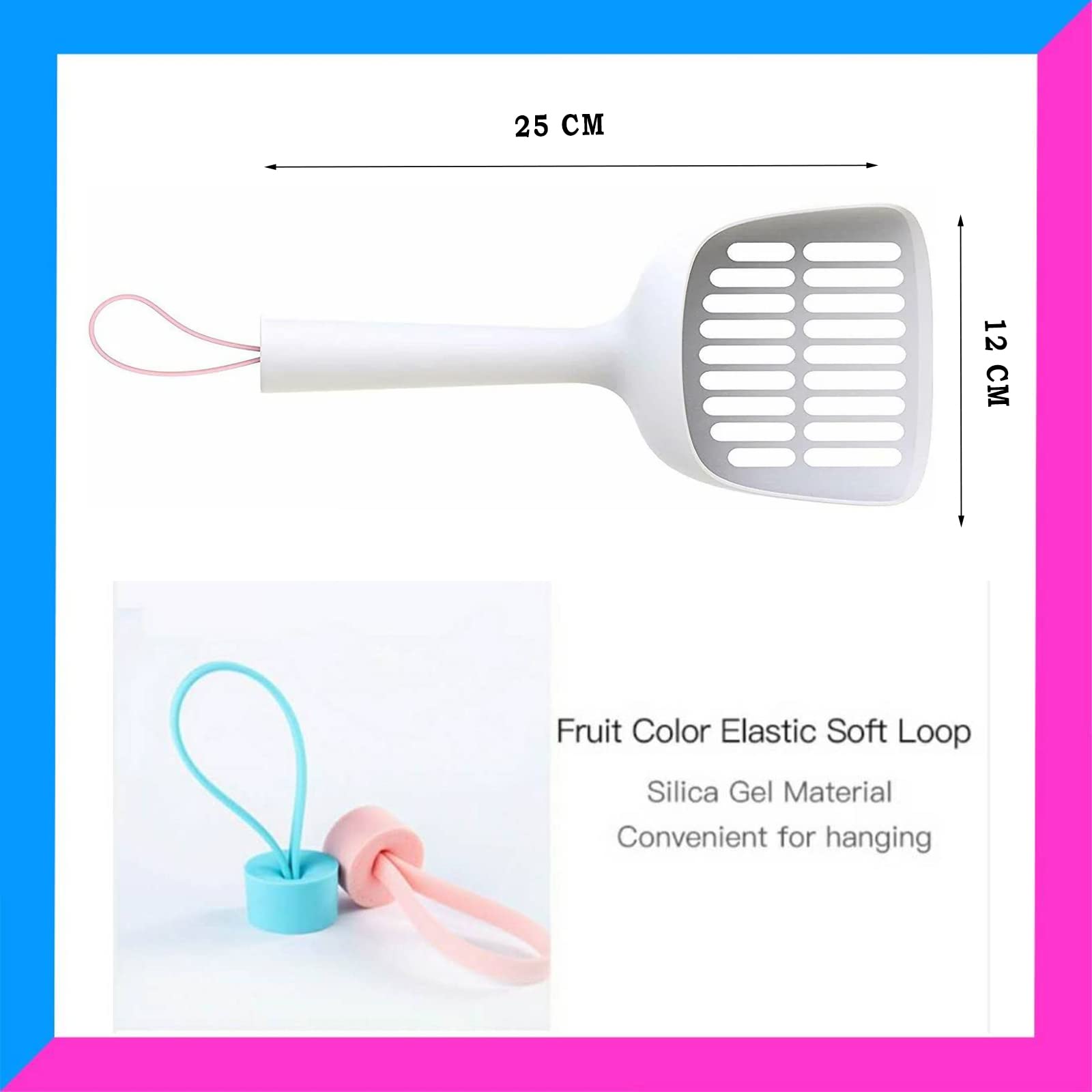 cature Care by Nature Plastic Cat Litter Scoop Dog & Cat Litter Waste Pooper Scooper Shovel With Waste Bag, Cat Scooper For Effortless Clean-Up, Scoop & Bag For Quick & Hygienic Waste Removal (White)