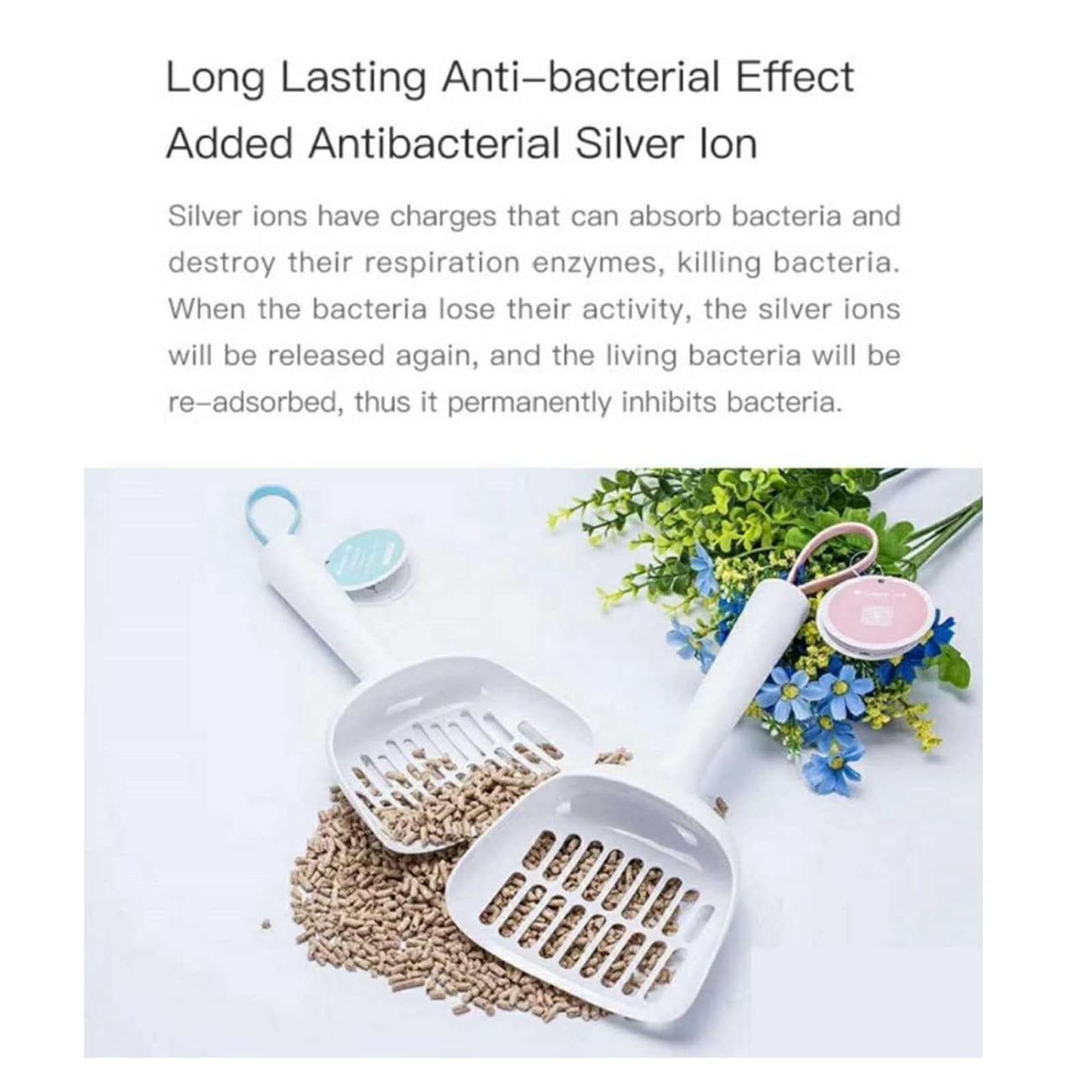 cature Care by Nature Plastic Cat Litter Scoop Dog & Cat Litter Waste Pooper Scooper Shovel With Waste Bag, Cat Scooper For Effortless Clean-Up, Scoop & Bag For Quick & Hygienic Waste Removal (White)