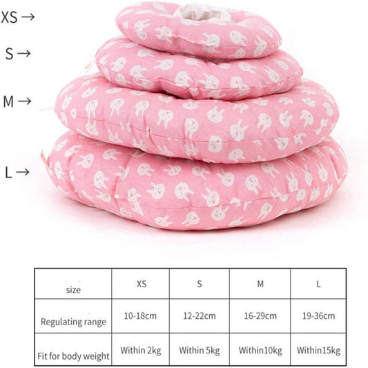 Cature Collar Pet Recovery Elizabethan Cone E-Collars for Dogs Cat Cone Puppy Collars for Small Puppies Kitten Collar Dog Collars for Small Dogs Pet Anti-Scratch Collar Pet Neck (Pink-L)