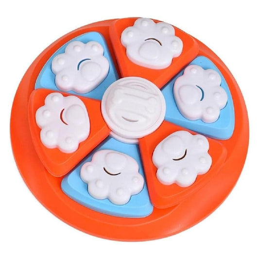 Cature Dog Puzzle Feeder Bowl Dog Treat Dispenser Bowl Slow Feeding Dog Bowl Dog Treat Puzzle Dog Puzzle Toy Interactive Dog Toy for Small, Medium and Large Size Dogs (Color-Blue)