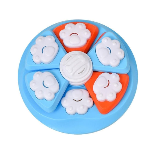 Cature Dog Puzzle Feeder Bowl Dog Treat Dispenser Bowl Slow Feeding Dog Bowl Dog Treat Puzzle Dog Puzzle Toy Interactive Dog Toy for Small, Medium and Large Size Dogs (Color-Blue)