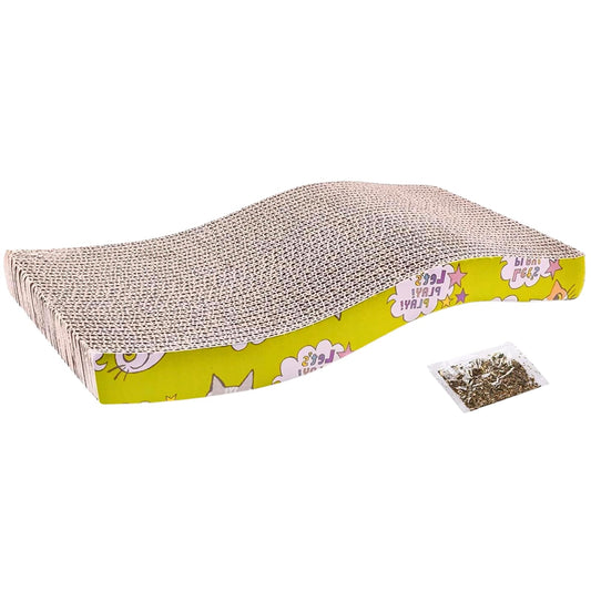 Cature Care by Nature Cat Scratcher Cardboard Cat Scratching Board, Sofa Furniture Protection, Pet Supplies Cat Scratch Pad for Cats Scratching Playing Sleeping, Bone Shape