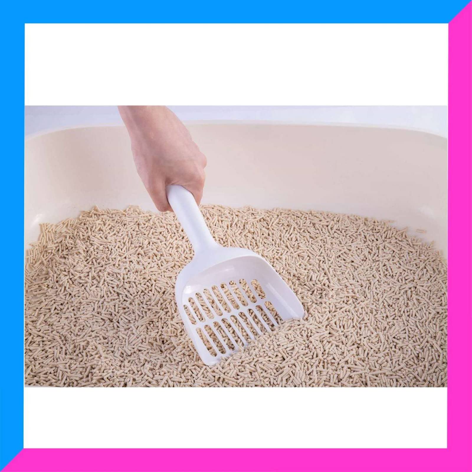 cature Care by Nature Plastic Cat Litter Scoop Dog & Cat Litter Waste Pooper Scooper Shovel With Waste Bag, Cat Scooper For Effortless Clean-Up, Scoop & Bag For Quick & Hygienic Waste Removal (White)