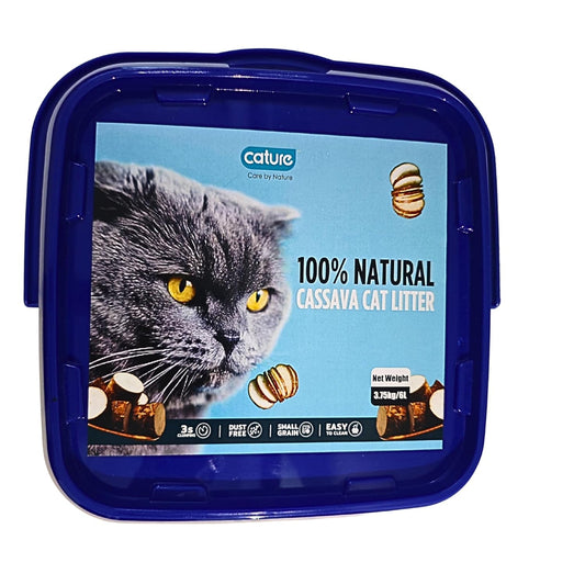 Cature Care by Nature Premium Natural Cassava Cat Litter, 3.75kg/6L, Dust Free, eco-Friendly Litter