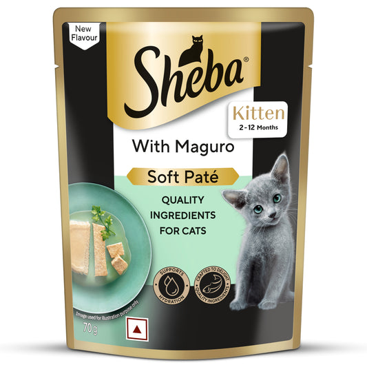 Sheba Maguro Pate Wet Food For Kitten - 70 gm