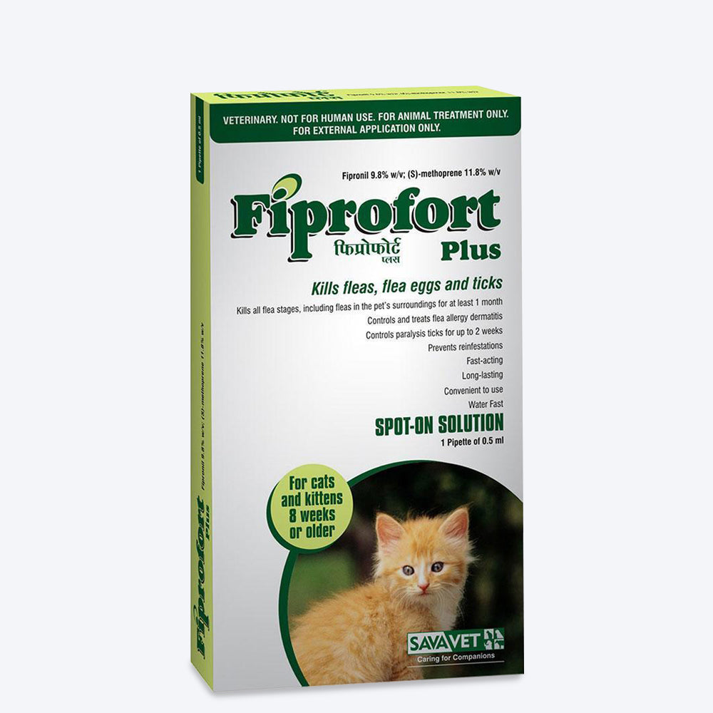 Fiprofort Plus Spot-on For Cats and Kittens (8 weeks or older) - 0.5 ml