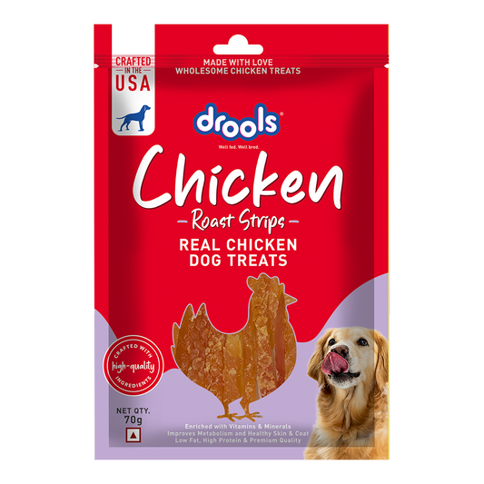 Drools Chicken Roast Strips Dogs Treats
