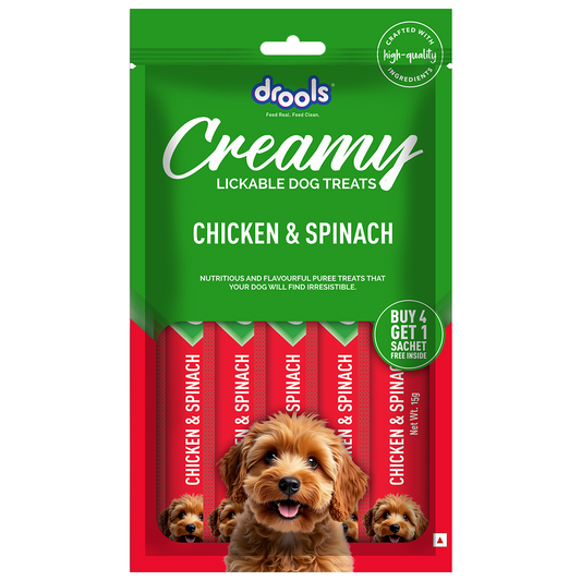 Drools Chicken & Spinach Creamy Dog Treats