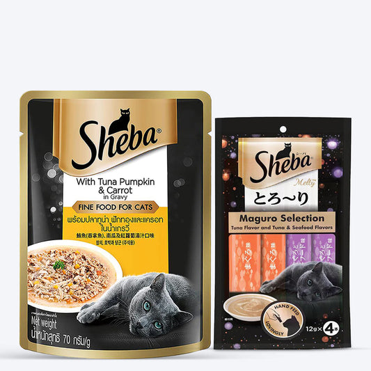 Sheba Adult Cat Seafood Combo - Pack of 2