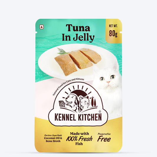 Kennel Kitchen Tuna in Jelly Grain Free Wet Cat Food - 80 g packs