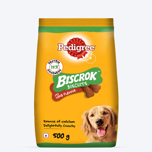 Pedigree Biscrok Lamb Flavour Biscuits For Dog